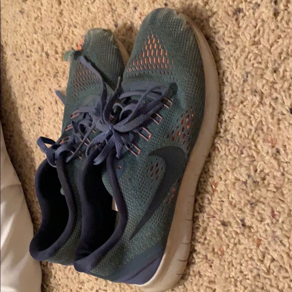 worn nike shoes